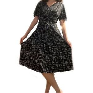 H&M POLKA DOT 50s INSPIRED FLOWY MIDI DRESS